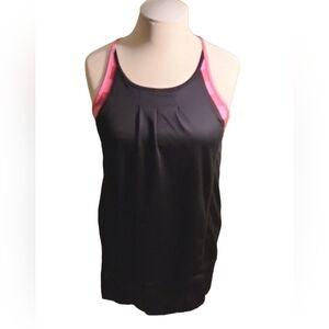 🦚 HOT* Pink & Black Support Workout Top #035